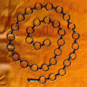 Vintage Retro Women’s Metal Chain Belt 41” Long